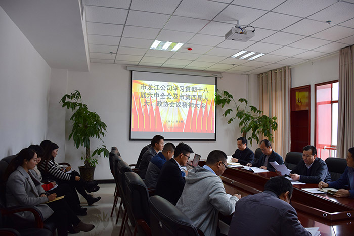 市龍江公司召開全體員工大會(huì)，專題傳達(dá)學(xué)習(xí)上級(jí)會(huì)議精神